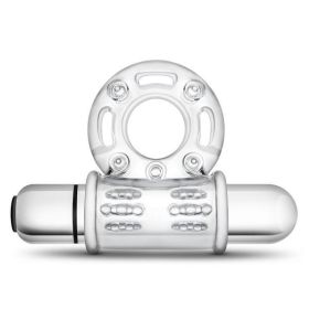 Stay Hard 10 Function Bull Ring Vibrating Clear