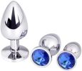 Butt Plugs 3PCS Anal Toys;  Expanding Plug Toys Stainless Steel Anales Trainer Sets Butt Adult Toy Plug Tool Anal Plugs Toy 3Pcs Jewelry Design Anal B