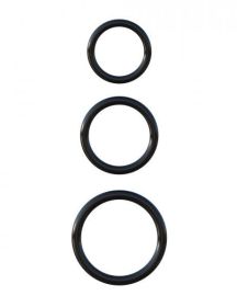 Fantasy C-Ringz Silicone 3 Ring Stamina Set Black