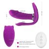 Adult Toy for Women Pleasure Licking Wearable Vibrator Smooth Flexible Silicone Wireless Remote Control Vibrating USB Rechargeable Massager for Woman