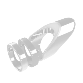 Clio- The Radiant Wearable Vibrating Ring;  Sexual Jewelry (Color: matte silver, size: 7.5)